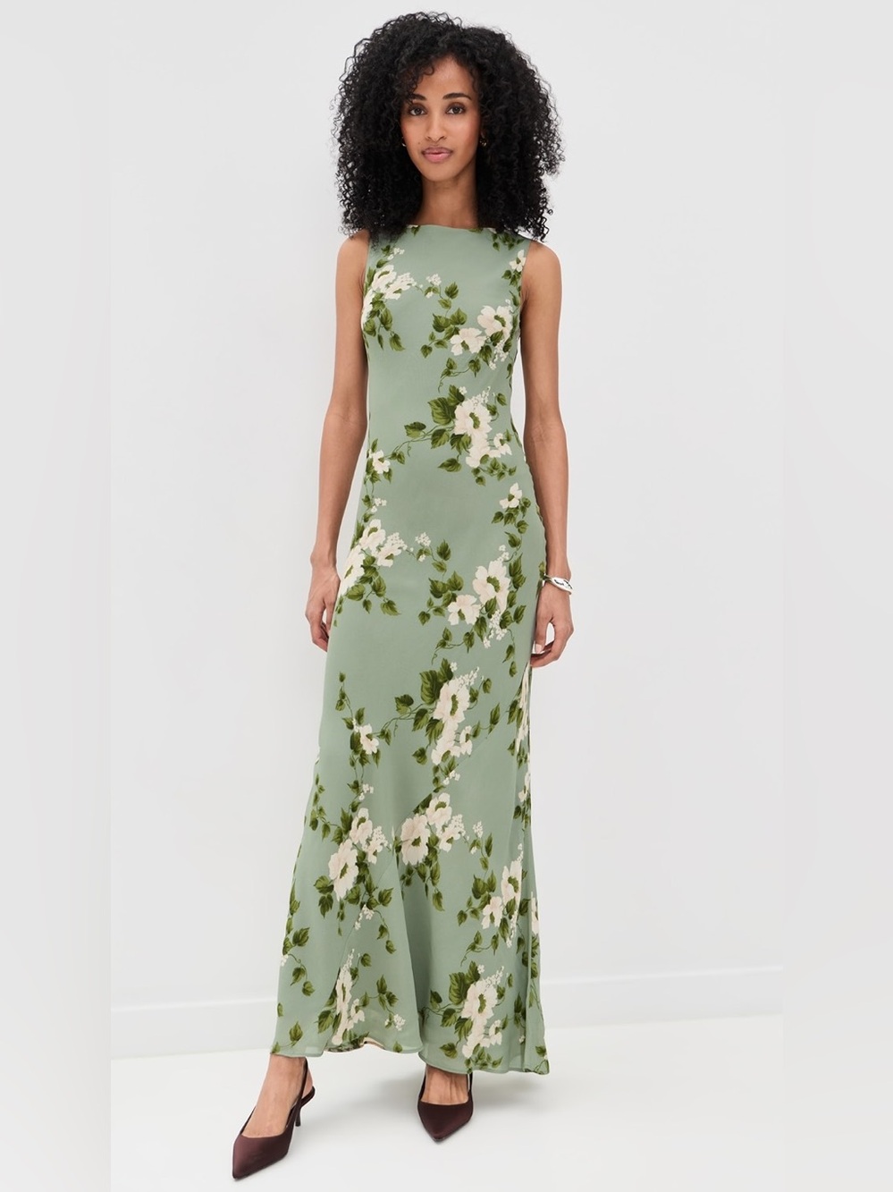 Reformation Prescott Dress in Greenery, brand new without tags, never worn.